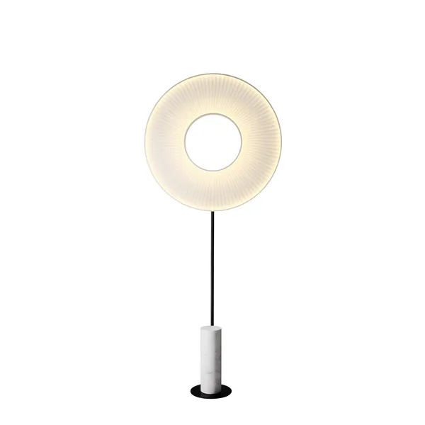 Iris Totem Stehleuchte groß Weiß/Weißer Marmor