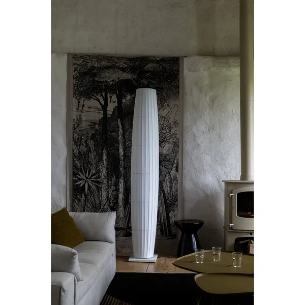 Colonne Stehlampe Weiß/Weißer Marmor