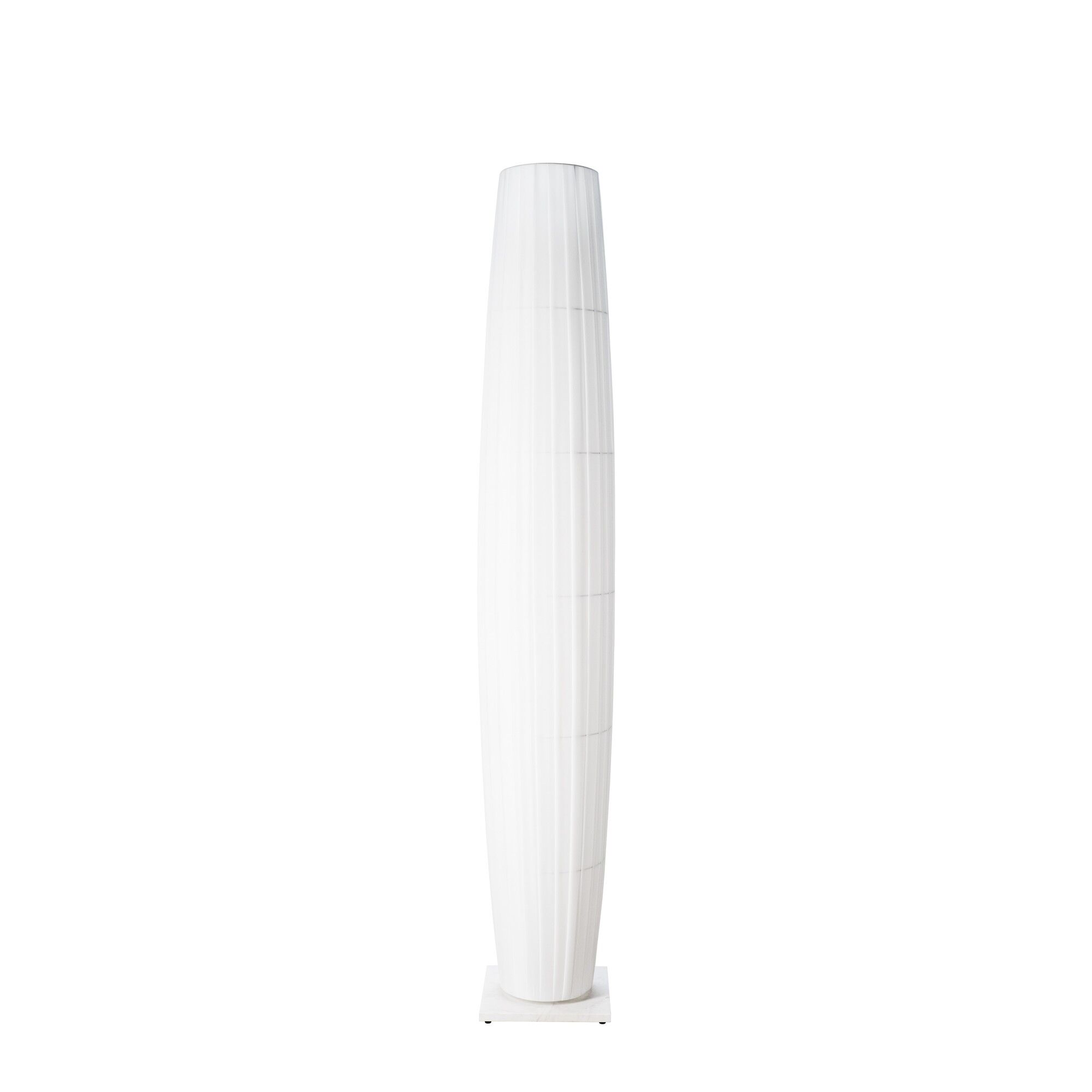 Colonne Lampadaire Blanc/Marbre Blanc
