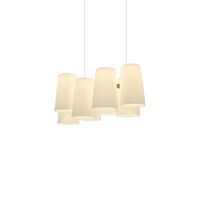 Fiesta 8 Pendelleuchte Ø114 Weiß/Gold