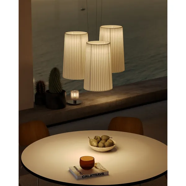 Fiesta 3 hanglamp Ø63 wit/goud