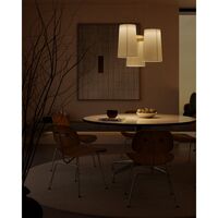 Fiesta 3 hanglamp Ø63 wit/goud
