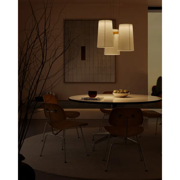 Fiesta 3 hanglamp Ø63 wit/goud