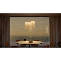 Fiesta 3 hanglamp Ø63 wit/goud