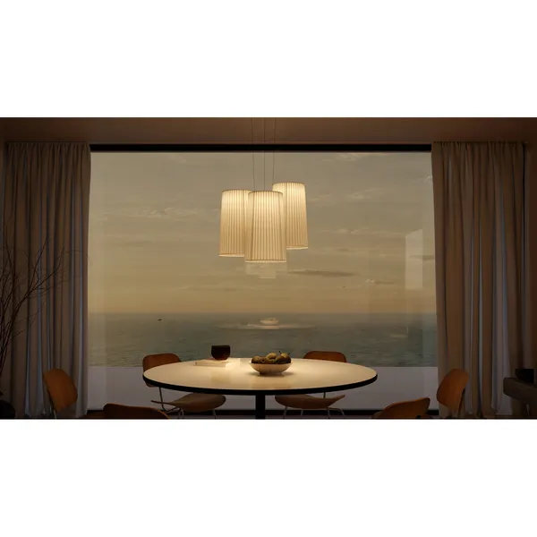 Fiesta 3 hanglamp Ø63 wit/goud