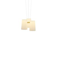 Fiesta 3 hanglamp Ø63 wit/goud