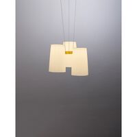 Fiesta 3 hanglamp Ø63 wit/goud