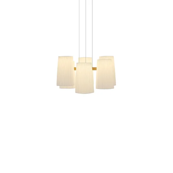 Fiesta 6 Pendelleuchte Ø70 Weiß/Gold