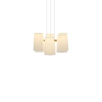 Fiesta 6 Pendelleuchte Ø70 Weiß/Gold