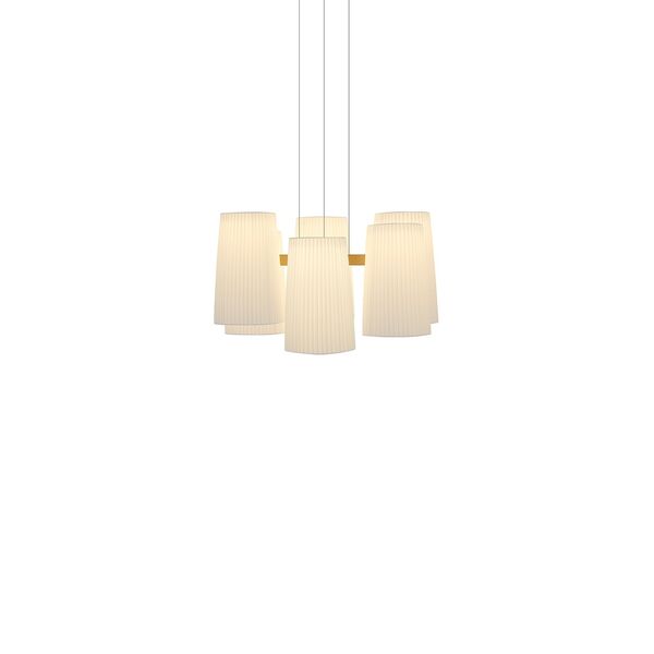 Fiesta 6 Pendelleuchte Ø70 Weiß/Gold
