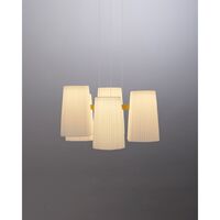 Fiesta 6 Pendelleuchte Ø70 Weiß/Gold