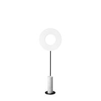 Lámpara de pie Iris Totem pequeña blanco/blanco mármol