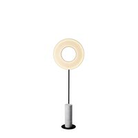 Lámpara de pie Iris Totem pequeña blanco/blanco mármol