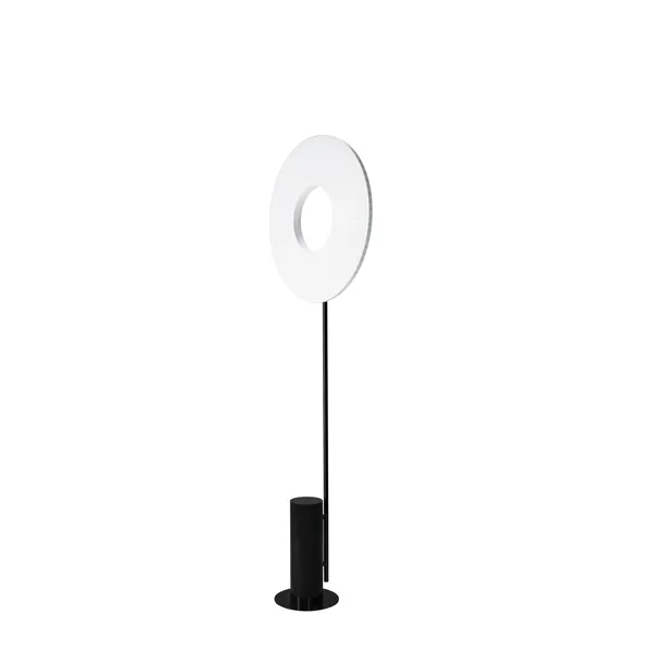 Iris Totem Stehleuchte Medium Weiß/Schwarzer Marmor