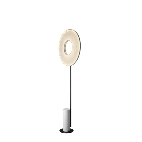 Iris Totem Stehleuchte Medium Weiß/Weißer Marmor