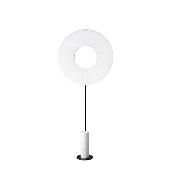 Iris Totem Stehleuchte groß Weiß/Weißer Marmor