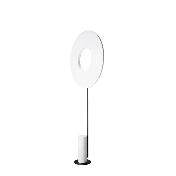 Iris Totem Stehleuchte groß Weiß/Weißer Marmor