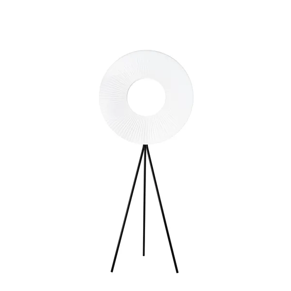 Lámpara de pie Tripod Iris grande blanca