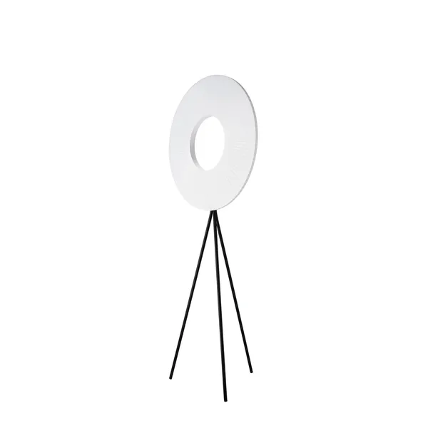 Lámpara de pie Tripod Iris grande blanca