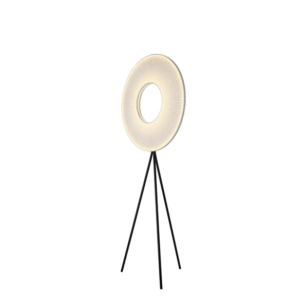 Lámpara de pie Tripod Iris grande blanca