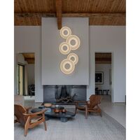 Iris hanglamp verticaal Ø60 wit