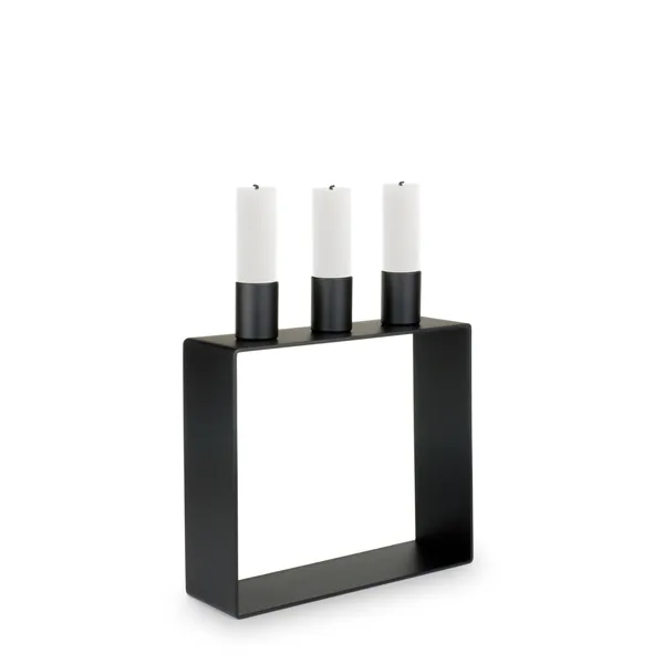 Frame 3 Candle Holder Matte Black