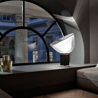 Taccia LED Table Lamp Black/ Glass