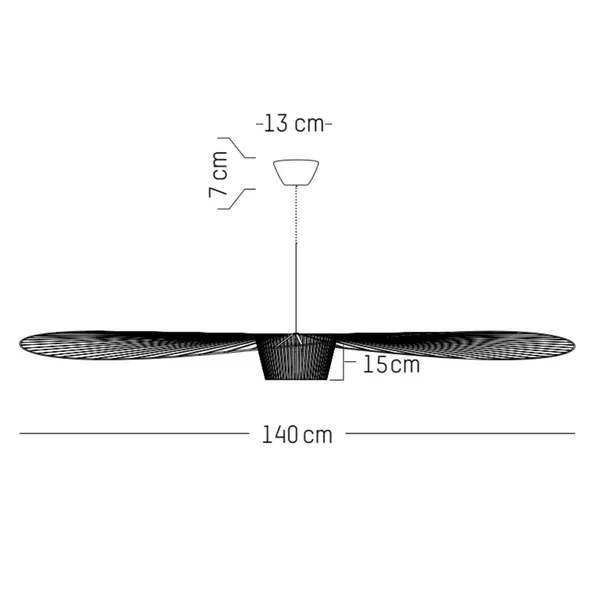 VERTIGO Pendel Medium Hvid