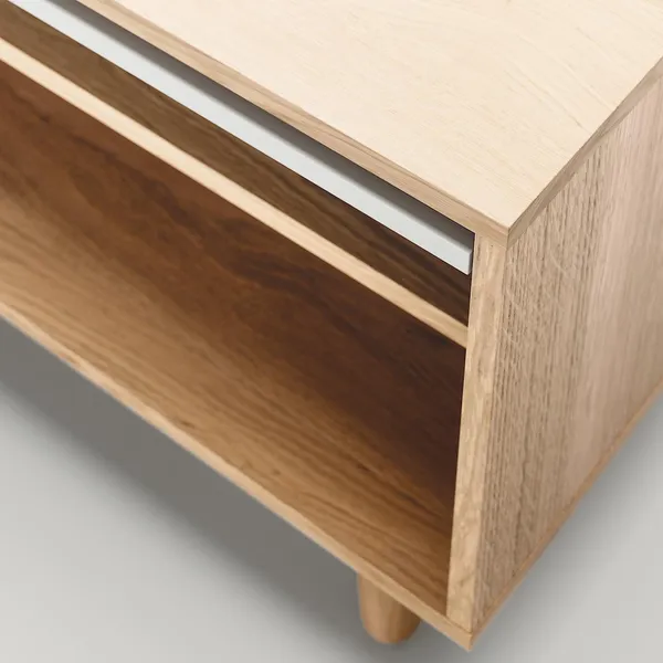 Ray Mueble TV 100 cm Roble/Blanco