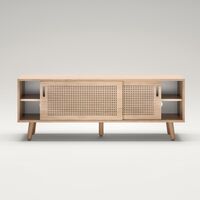 Ray TV Bench 150 cm Oak/White