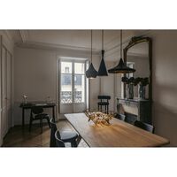 Beat Pendant Wide Black
