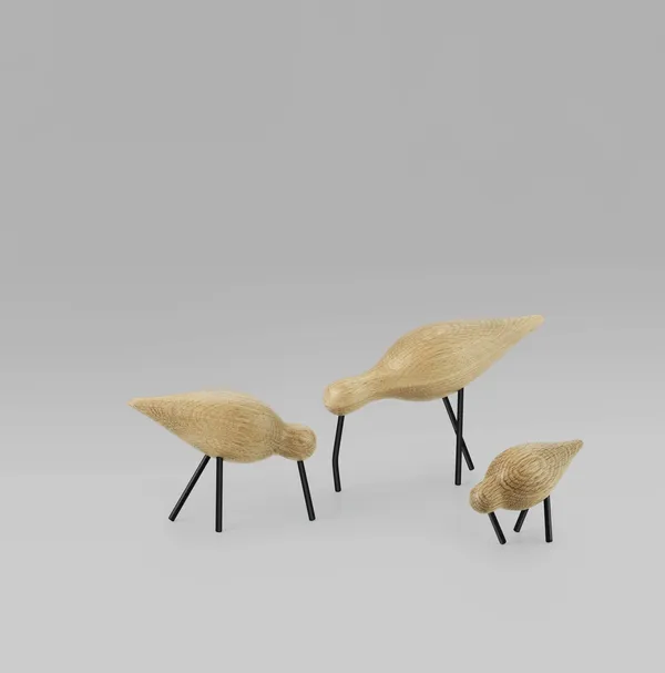 Shorebird Egetræ Hvid Stor
