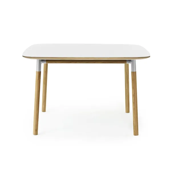 Form Dining Table 120 x 120 cm White/ Oak