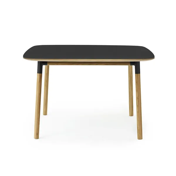 Form Dining Table 120 x 120 cm Black/ Oak