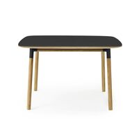 Form Dining Table 120 x 120 cm Black/ Oak