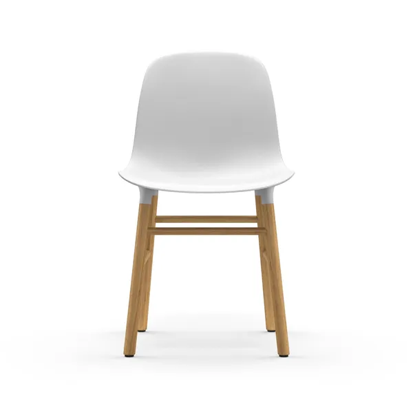 Form Spisebordsstol Hvid/Egetræ