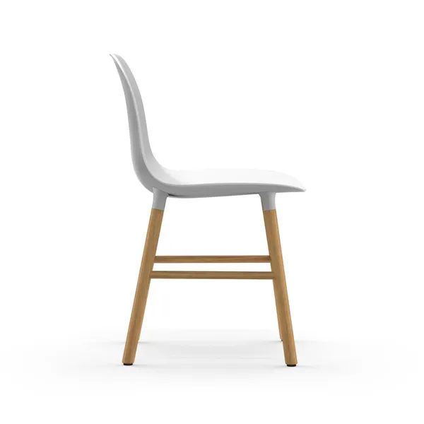 Form Spisebordsstol Hvid/Egetræ