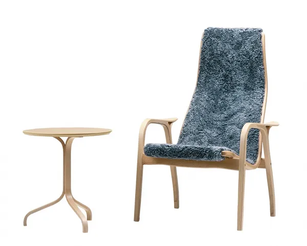 Lamino Side Table H49 Lacquered Beech
