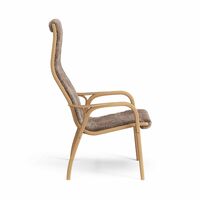Lamino Hoge Fauteuil Geolied Eiken/Sahara/Schapenhuid