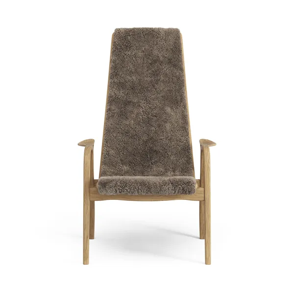 Lamino Hoge Fauteuil Geolied Eiken/Sahara/Schapenhuid