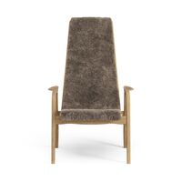 Lamino Hoge Fauteuil Geolied Eiken/Sahara/Schapenhuid
