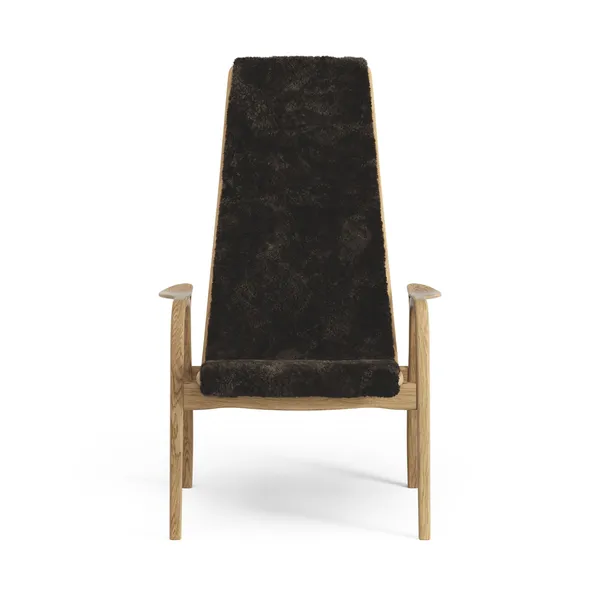 Lamino Sessel Hoch Geölte Eiche/Espresso/Schaffell