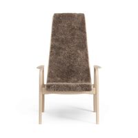 Lamino Poltrona Alta Faggio Laccato/Sahara/Pecora