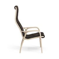 Lamino Sessel Hoch Lackierte Buche/Espresso/Schaffell