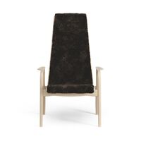 Lamino Sessel Hoch Lackierte Buche/Espresso/Schaffell