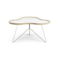 White / Oak / Chrome