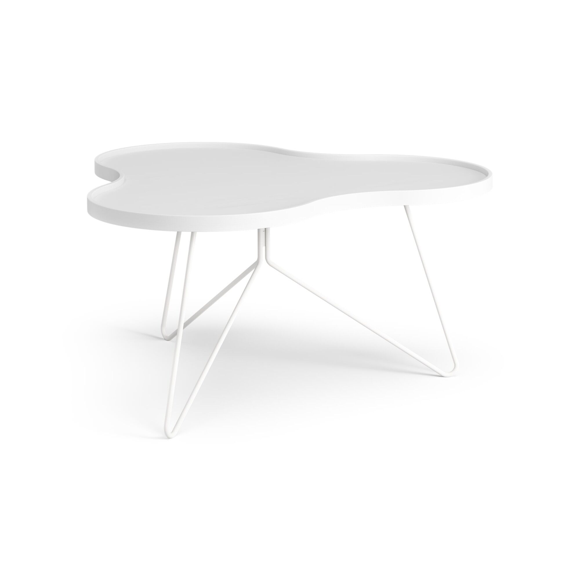 Flower Mono Table Basse 90x84 Blanc