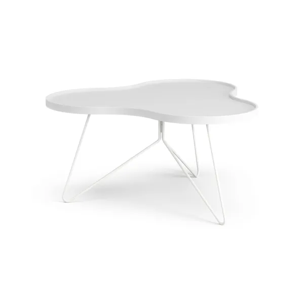 Flower Mono Couchtisch 90x84 Weiß