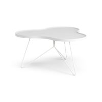 Flower Mono Couchtisch 90x84 Weiß
