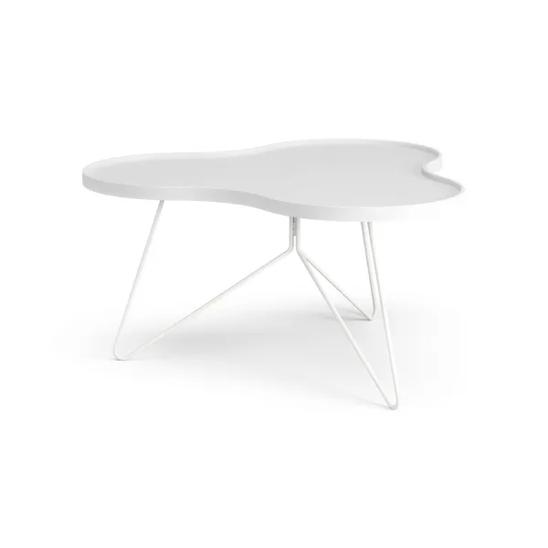 Flower Mono Couchtisch 90x84 Weiß